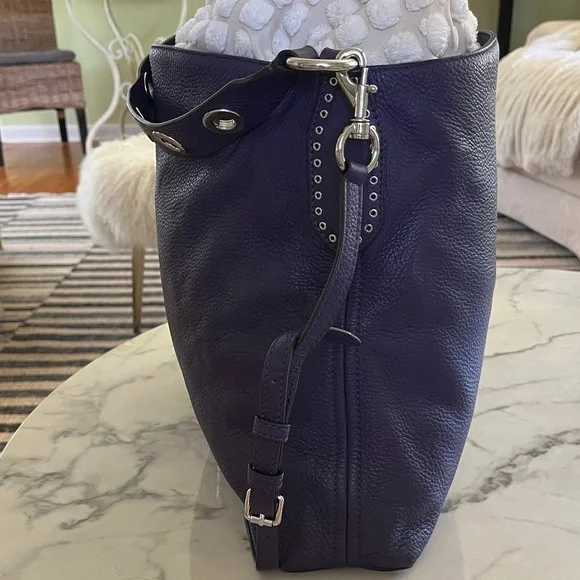 Michael Kors deep purple Crossbody Bag with Tassel - Picture 3 of 11